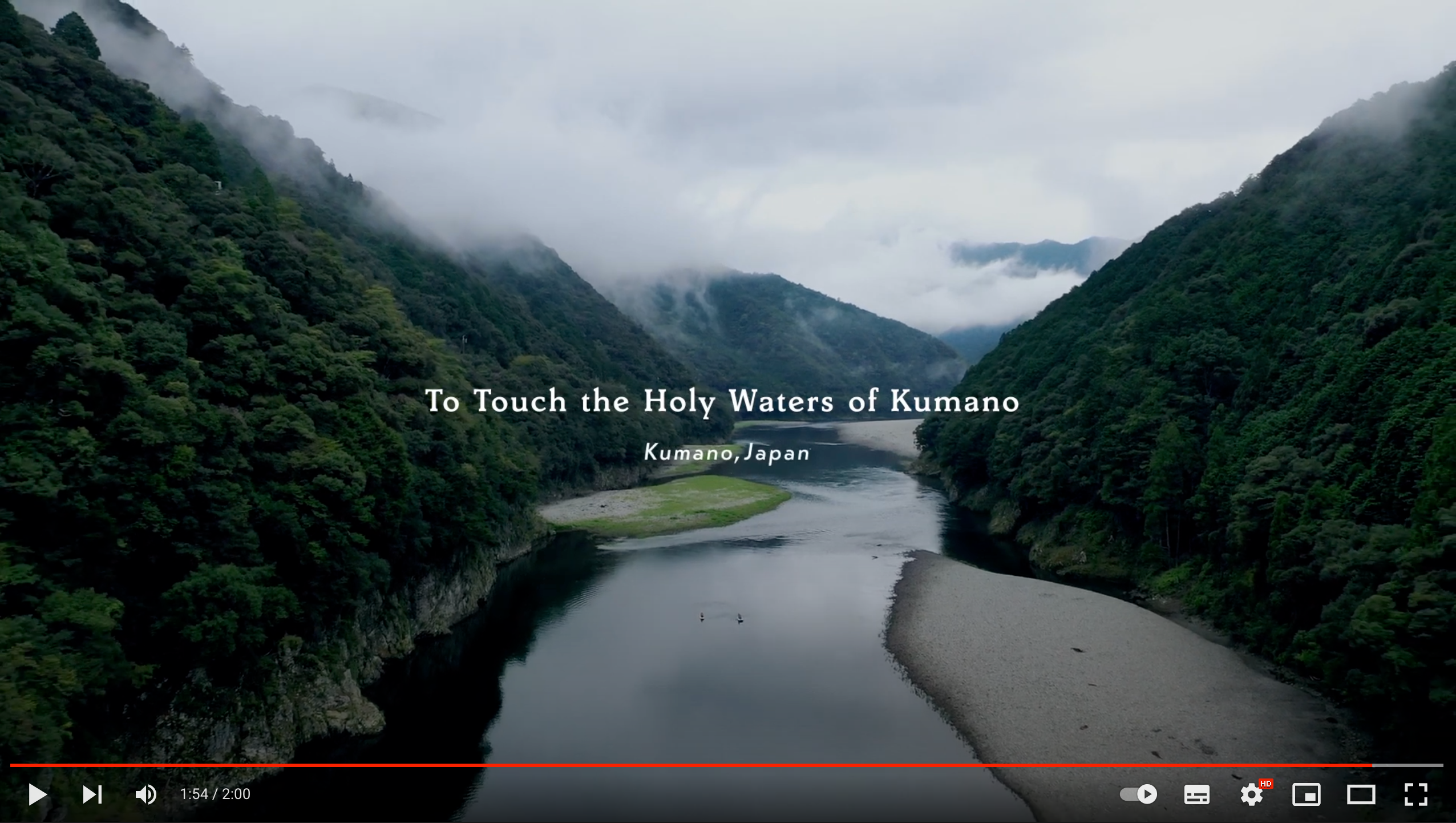 TouTube: To Touch the Holy Waters of Kumano, Kumano Japan
